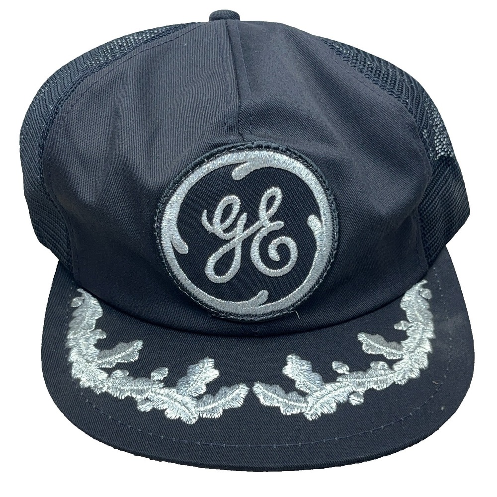 Vintage K Products Trucker Hat Cap Made In USA 80s GE General Electric Patch AN2